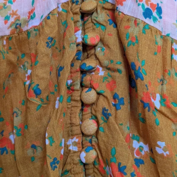 Anthropologie Tiered & True floral maxi prairie dress SP - Picture 8 of 11